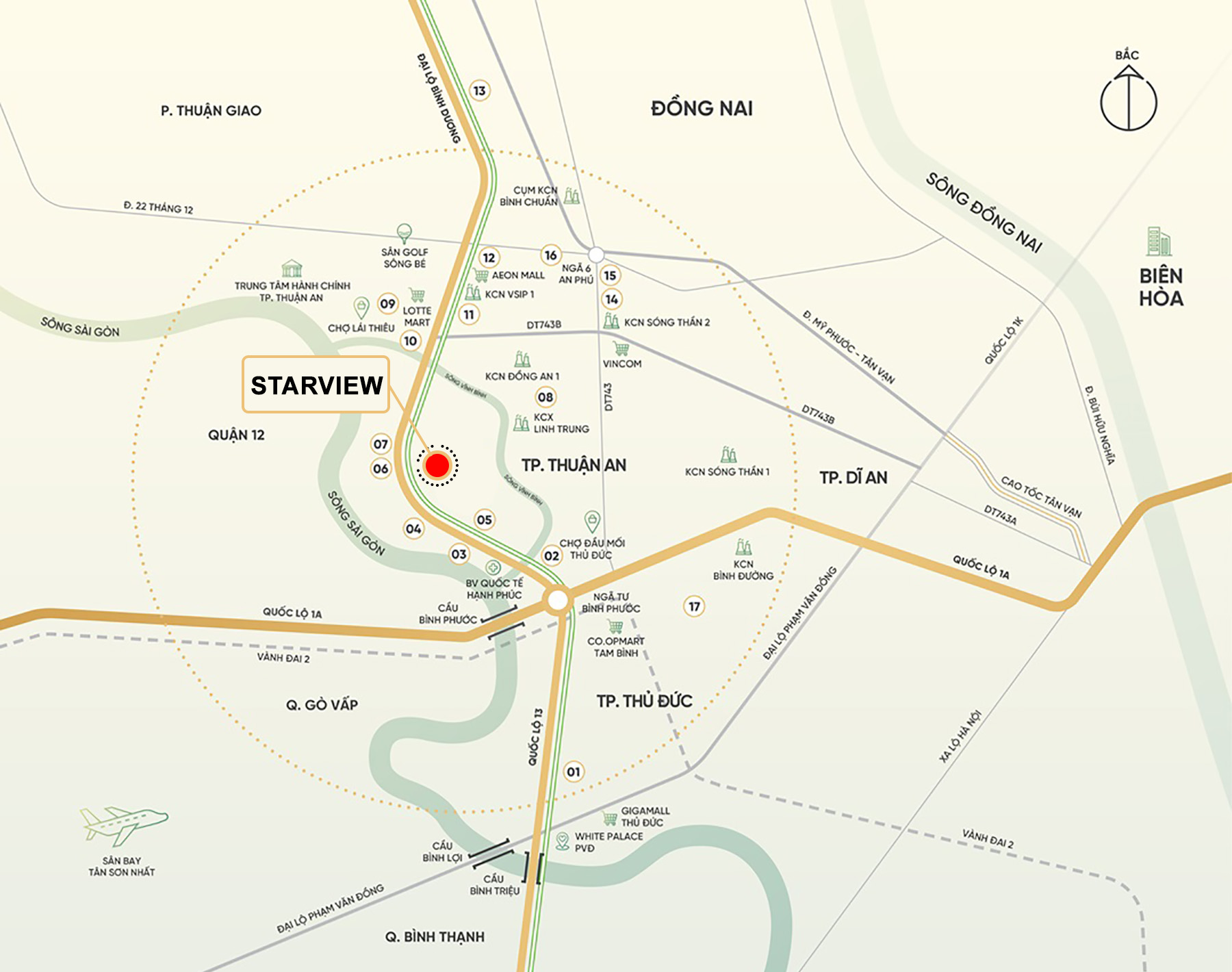 Vị trí dự án căn hộ Starview Sài Gòn